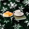 thumbnail image 5 of Christmas Sherpa Throw Blanket Super Soft Flannel Fleece Blanket for Bed Sofa Couch Thick Winter Holiday Warm Cozy Christmas Decorative Blanket 50''''x60'''', Green Snowflake, 5 of 8