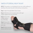 thumbnail image 2 of Swede-O Dorsal Ankle Night Splint - Black, Small/Medium, 2 of 5
