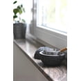 thumbnail image 4 of Windproof Stainless Steel Ashtray with Lid, Moon Concrete Design, Rainproof for Home Use in Grey Style, 4 of 5