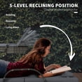 thumbnail image 6 of Dranite  2-Pack Gray Wicker Adjustable Chaise Lounge Set with Table & Cushions, 6 of 11