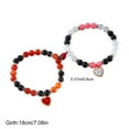 thumbnail image 3 of Kumdkd Magnetic Couple Bracelets Set, Matching His and Hers Adjustable Connect Heart Bracelet for Couples, Valentine's Day Anniversary Gift for Boyfriend Girlfriend, Best Friends Jewelry Gift, 3 of 6