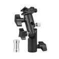 thumbnail image 3 of Mount Camera Flash Mount Speedlite Swivel Bracket Flash Stand Bracket with Cold Shoe Mount 1/4 Inch & 3/8 Inch Screw Hole Umbrella Mount Holder Flash Light Accessories, 3 of 6