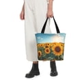 thumbnail image 5 of Sikiie Sunlit Sunflower Field Shoulder Bag Casual Hobo Crossbody Tote Bag for Women and Men Large Purse Messenger Bag Travel Work, 5 of 6