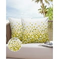thumbnail image 6 of Pack of 2 Outdoor Pillow Covers, Farmhouse Yellow Dot Gradient Watercolor Waterproof Square Throw Pillowcase Cushion Decorative Pillow Covers for Couch Patio Tent, 26x26 in, 6 of 6