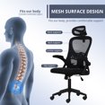Ergonomic Office Chair Desk Chair High Back Mesh Computer Chair with Armrest and Adjustment