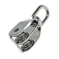 thumbnail image 1 of S SERENABLE Poulie Pivotante Double en Acier Inoxydable 20mm Dia. Roue M20, 1 of 6