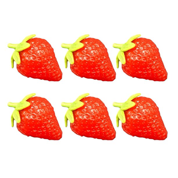 MYG Artificial Red Strawberries Fake Fruits Plastic Lifelike Simulation
