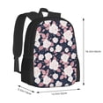 thumbnail image 2 of Balery Leaves Flower Backpack for Men and Women - Durable 600D Oxford Cloth -Large Capacity, Water-Resistant School, Travel, and Hiking Bag, 2 of 9