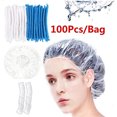 thumbnail image 3 of Hongchun 200 Pcs Bonnets de Douche Jetables Grands Bonnets de Douche, 3 of 4