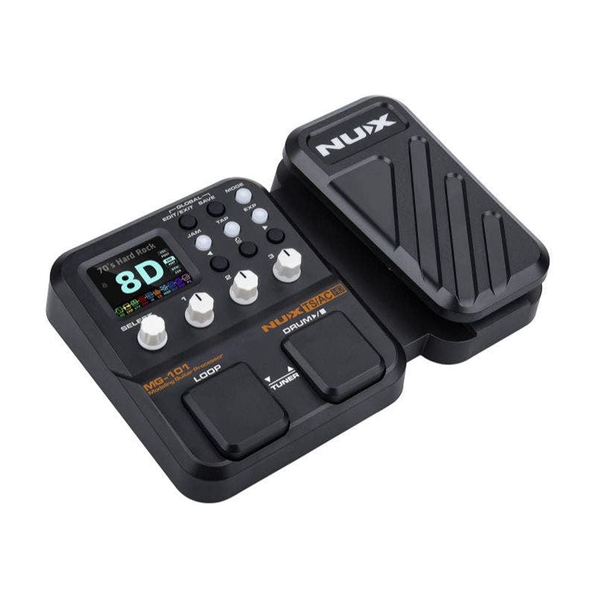 NUX MG-101 Multi-Effects and Amp Modeler Effects Pedal Black