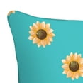thumbnail image 2 of Mainstays 16" x 16" Reversible Sunflower Gnome Decorative Outdoor Throw Pillow, Teal, 2 of 7