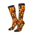 thumbnail image 2 of Balery Halloween Banner Symbols Printed Novelty Socks Men's Women's Crew Socks Sports Socks Knee High Socks Cotton Socks Quirky and Cool Socks, 2 of 9
