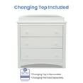thumbnail image 6 of Delta Children Perry 3 Drawer Dresser with Changing Top and Interlocking Drawers, Bianca White, 6 of 14