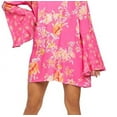 thumbnail image 3 of Free People Women's Tate Floral Tunic Top Size Pink Size X-Small, 3 of 3