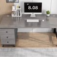 thumbnail image 4 of Drawers Slate Office Desks Computer Table Home Bedroom Office Desks Study Combination Escritorio Ordenador Work Furniture QF50OD My Lux Decor Round, 4 of 31