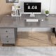 thumbnail image 4 of Drawers Slate Office Desks Computer Table Home Bedroom Office Desks Study Combination Escritorio Ordenador Work Furniture QF50OD My Lux Decor Round, 4 of 31