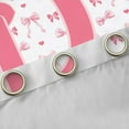 thumbnail image 4 of Feelyou Initial D Curtains Pack of 2 (42x84 Each), Pink Princess Bowknot Curtains Blackout, 4 of 6