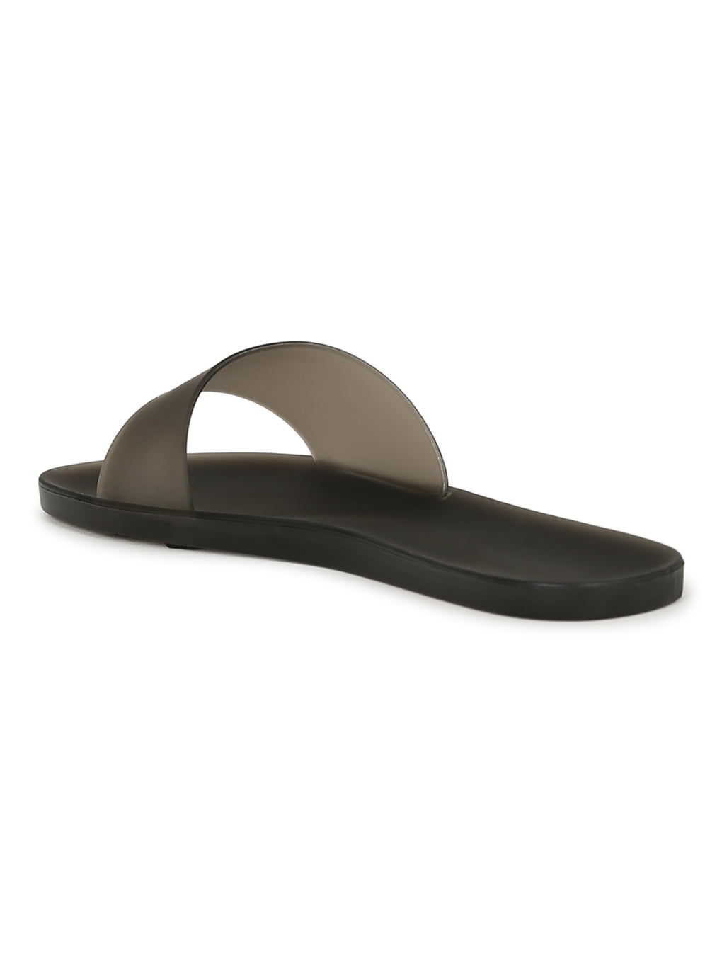 bamboo open toe jelly slide sandal