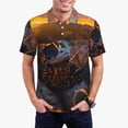 thumbnail image 1 of Balery Lizard With Sunglasses Sunset Camisa Polo de Hombre con Estampado, de Manga Corta y Tejido Medio, Camisa Tipo Golf Polo-3X-Large, 1 of 6
