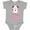 AC-Heather Grey, variant on Inktastic Grandma's Little Valentine Boys or Girls Baby Bodysuit
