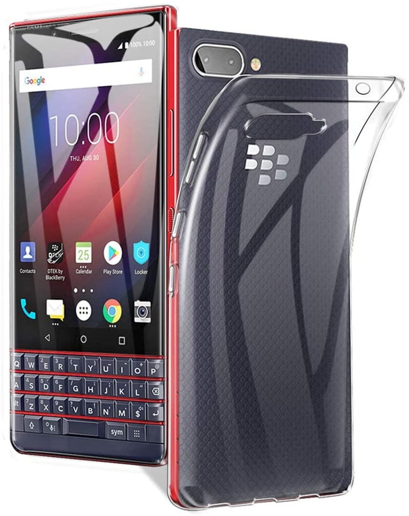 Housse etui coque silicone gel fine pour Blackberry Key2 LE + verre