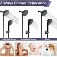 thumbnail image 3 of Filtered Shower Head with Handheld Spray Combo,High Pressure Rain Shower Heads,Double Dual Shower Head 10 Spray Modes,Detachable Showerhead 78 Inch Hose,Black, 3 of 7