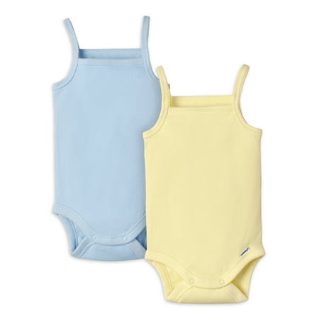 

Modern Moments by Gerber Baby Girl Sleeveless Bodysuit 2 Pack Sizes 0/3M-24M
