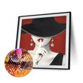 thumbnail image 2 of Kits de pintura de diamantes para manualidades, taladro cuadrado completo, mujer con sombrero, manualidades, decoración del hogar Tmvgtek Arte deco, 2 of 9