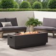 thumbnail image 3 of Jasmine Outdoor 50,000 BTU Rectangular Fire Pit (No Tank Holder), Brushed Brown, 3 of 9