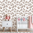 thumbnail image 3 of Coffee Shop Peel and Stick Wallpaper vintage Coffee Bean Brown Ink Wall Mural 23.6in x 9.8ft Self Adhesive Removable Wall Paper Renter Friendly Wallpaper for Bakery Coffee Lover, 3 of 8