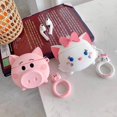 thumbnail image 3 of Cute Cat For Apple Airpods Case Pro 1/2 Wireless Headphone Cover Bags Bluetooth Wireless Earphone Cartoon Rubber Shell, 3 of 5
