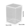 thumbnail image 2 of Clear Acrylic Square Box with Lid, Transparent Plastic Storage Case for Jewelry and Crafts, Small Gift Packaging Container, Dustproof Display Unit for Small Items, 2 of 6