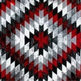 thumbnail image 5 of Flash Furniture Teagan Rectangular Southwestern Grey, Black, Red Area Rug, 2' x 7', 5 of 5