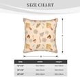 thumbnail image 4 of YFYANG Square Velvet Decorative Throw Pillow, 16"x16" Vintage Floral Cute Mushroom Pattern Sofa Bed Cushion Pillows, 4 of 7