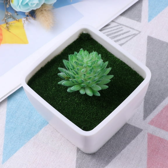 CIMAXIC flower pot decorations flower pot white storage container 1Pcs 3.1*3.1*2.4in