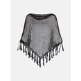 thumbnail image 6 of Madden NYC Women's Sequin Poncho, Sizes XS-XXL, 6 of 6