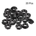 thumbnail image 2 of Uxcell M6 Serrated Flange Hex Lock Nuts, Carbon Steel Black Oxide Finished 20 Pack, 2 of 4