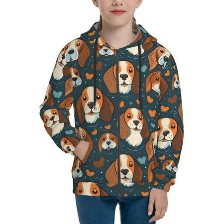 

Hoodies for Women Cute puppy G Long Sleeve Sweatshirt Drawstring Zip Up Hoodie with Pockets Teen Girl Clothes