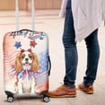 thumbnail image 4 of 4th of July Cavalier King Charles Spaniel Celebrates Independence Day Travel Luggage Cover Dog Lover Gifts Suitcase Dust Protective Decor - 12010, 4 of 5