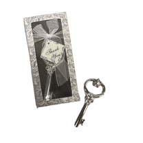 Charmed "Key to Your Heart" Bottle Opener Wedding Favor; Set of 2 Counts
