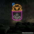 thumbnail image 4 of Glowneon Dog Bubble Tea Neon Sign, Bubble Tea Led Sign, Boba Tea Light, Coffee Milk Tea Decor, 4 of 5