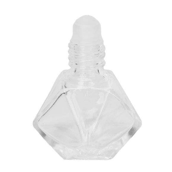 Fugacal Botella de bálsamo labial roll-on, botella de perfume roll-on vacía transparente portátil reutilizable para bolsillo para fiestas para vacaciones Fugacal No se aplica