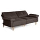 thumbnail image 4 of Sofá Cama Makora Yarvis Chocolate Lino 3 Posiciones con Soft Foam Reclinable, 4 of 8