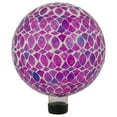 thumbnail image 3 of Iridescent Mosaic Outdoor Garden Gazing Ball - 10" - Purple, Pink and White, 3 of 6