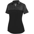 thumbnail image 2 of Ladies Shadow Tonal Heather Polo M Black, 2 of 2