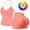 Orange, variant on 2 Piece Workout Sets for Women Padded Sports Bra Tank Impact Longline Strappy Backless Top Booty Gym Biker Shorts Gym Sets