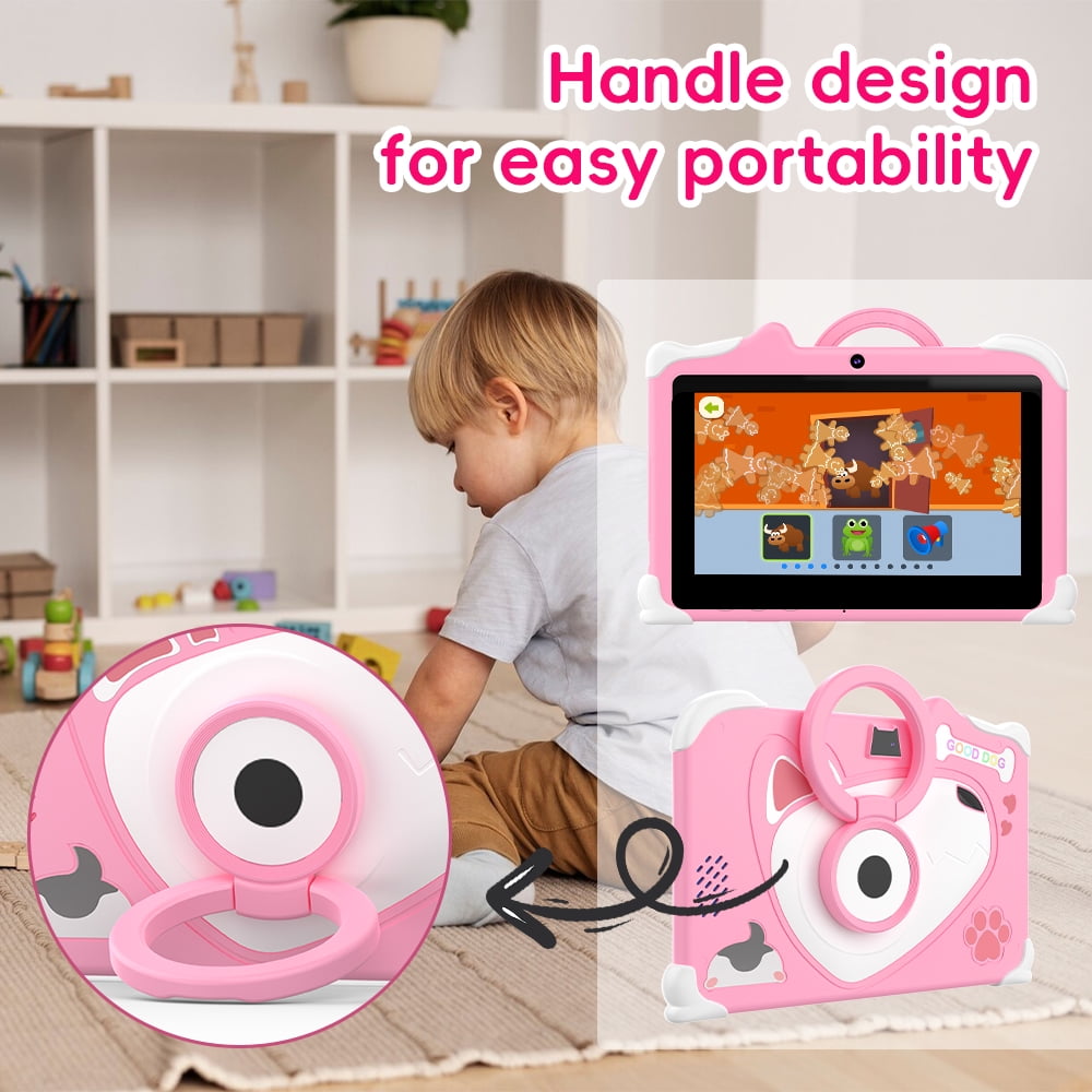 Kids Tablet for Boys and Girls, 7 Inch Toddler Tablet 4GB + 32GB Android 12 Kids Tablet