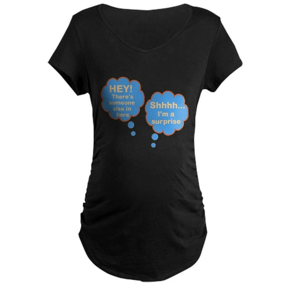 CafePress - Surprise! It'S Twins. Maternity T Shirt - Maternity Dark T-Shirt