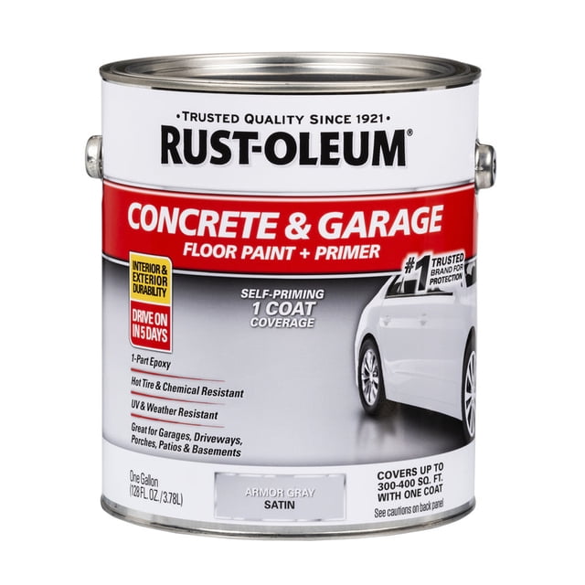 Pintura para pisos de concreto y garaje Rust-Oleum Armor Grey, 1 galón
