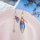 thumbnail image 1 of Pendientes de mariposa, pendientes de simulación de alas de cigarra de moda fresca, pendientes de novia con borlas largas, 1 of 6